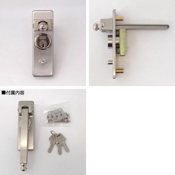 PLUS S-390 ステンレス シリンダー栓錠 引戸向け個別キー(鍵違い)仕様 ダイマツ