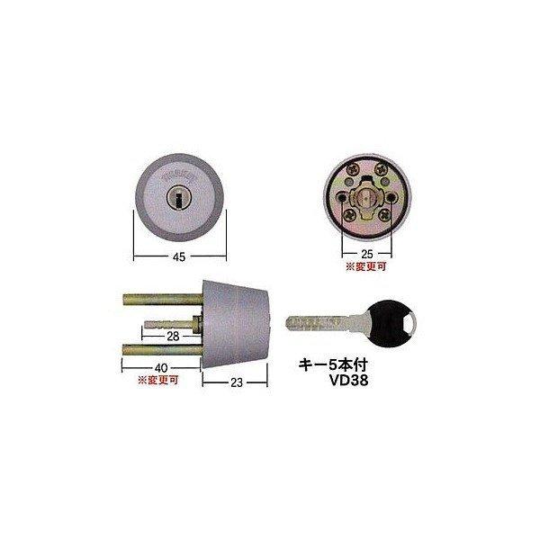 INAHO イナホ シリンダー TIERKEY ティアキー TC-TX/AD ゴールド/ブロンズ色 2個同一 型番 30650162 / 30650262