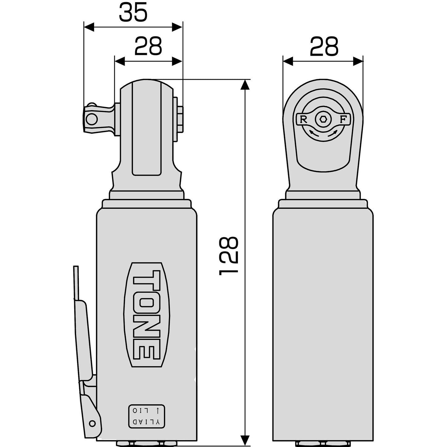 TONE AIR RATCHET WRENCH AR3100