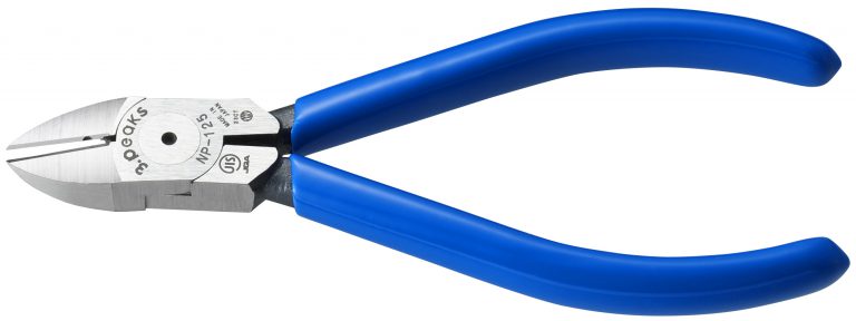 3.PEAKS 強力ニッパ (バネ付・刃穴付)NP-125GH-S 工具 線材 鉄線 銅線