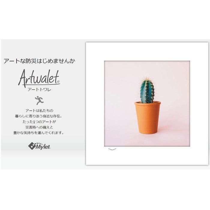簡易トイレ マイレット アートトワレ Artwalet 5回分 001 サボテン おしゃれ 防災トイレセット 災害グッズ 携帯トイレ インテリア