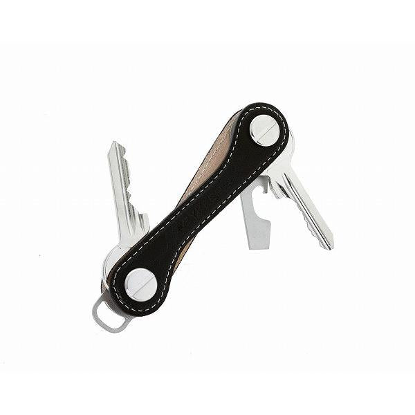キーケース メンズ キーキーパ KEYKEEPA Leather (ファントムブラック) レザー 皮 ドイツ製 おしゃれ コンパクト キーホルダー キーオーガナイザー