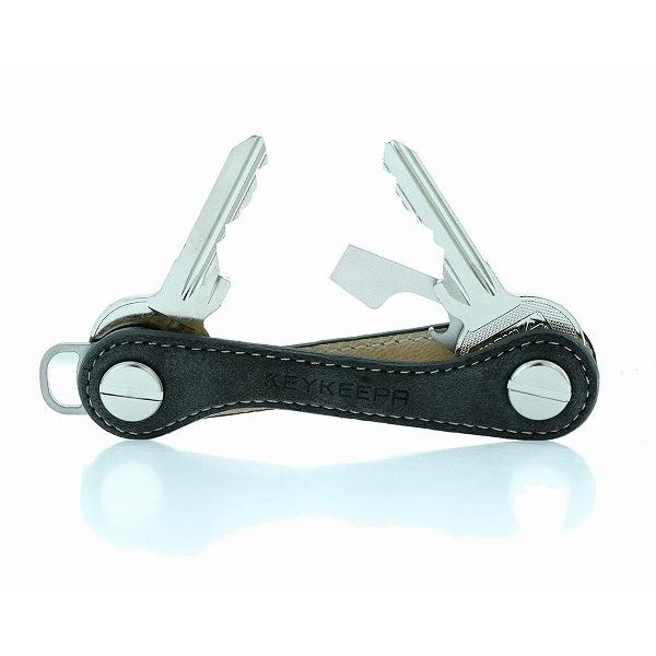 キーケース メンズ キーキーパ KEYKEEPA Leather (ヌバックグレー) レザー ドイツ製 おしゃれ コンパクト キーホルダー キーオーガナイザー