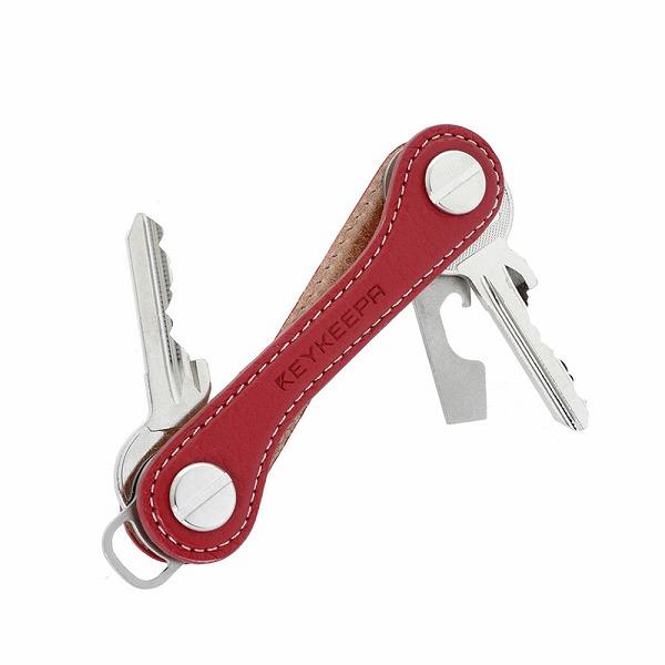 キーケース メンズ キーキーパ KEYKEEPA Leather (レッド) レザー ドイツ製 おしゃれ コンパクト キーホルダー キーオーガナイザー
