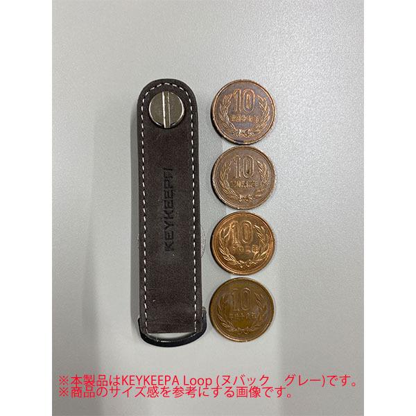 キーケース シンプル プレゼント ギフト ミニマル スマート キーオーガナイザー キーキーパー KEYKEEPA Loop (ヌバック ブルー)