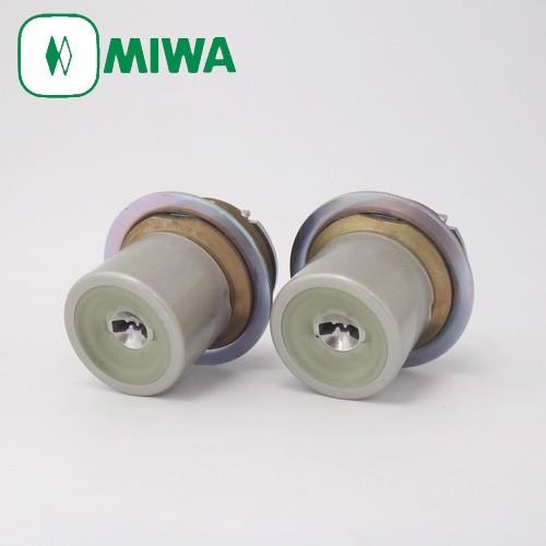 MIWA 美和ロック PRシリンダー LIXタイプ 全長40mm仕様 塗装シルバー色 MCY-508 TE0 LIX 2個同一セット