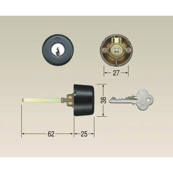 ALPHA アルファ 標準ピンシリンダー フローレンス 3690タイプ L=25ACY-61 旧ACY-31