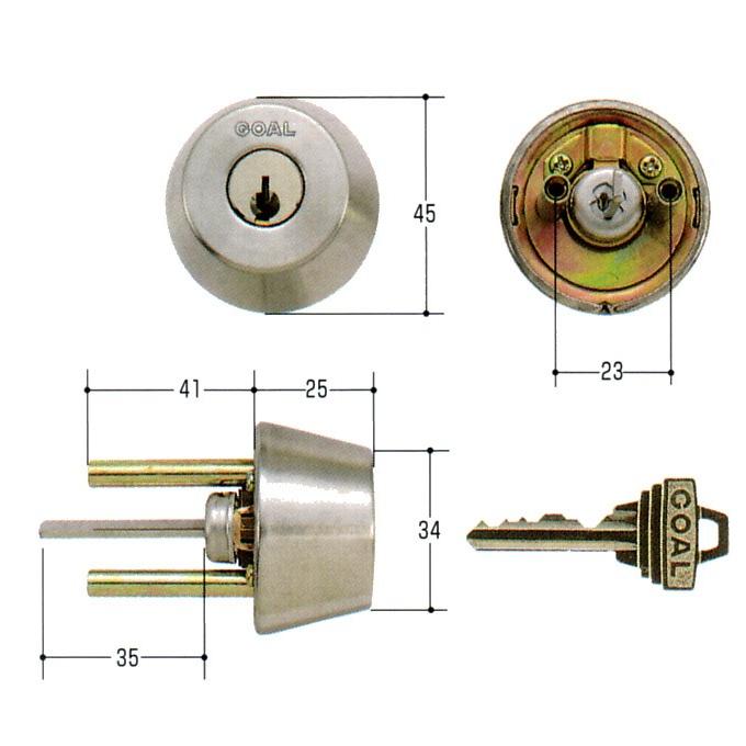 GOAL 標準ピンシリンダー ADタイプ GCY-95