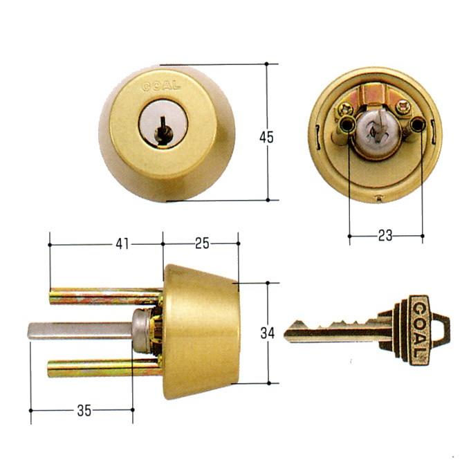 GOAL ゴール 標準ピンシリンダー ADタイプ GCY-98 GCY98 ゴール AD GK GD