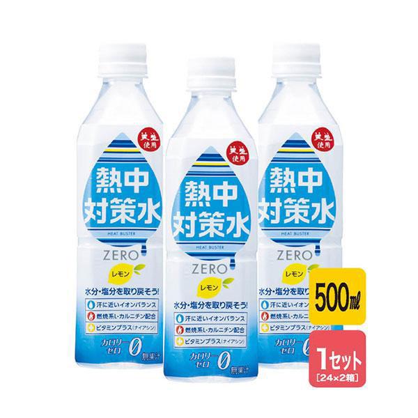 熱中対策水レモン 500ml 24本×2箱セット