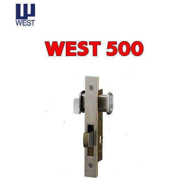 WEST ウエスト 本締錠 500-V0105 シリンダー錠 シルバー バックセット18mm