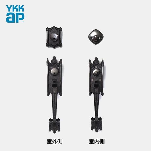 YKK サムラッチハンドル錠 YB HHJ-0233 玄関 グランドロック WEST 5500 ピンシリンダー仕様 左右勝手兼用