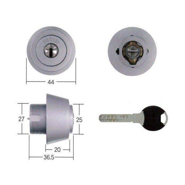 iNAHO イナホ シリンダー TIERKEY ティアキー ティアキー TC-BH 2個同一 MIWA BH(DH)錠対応 シルバー色 キー5本 型番  30650504