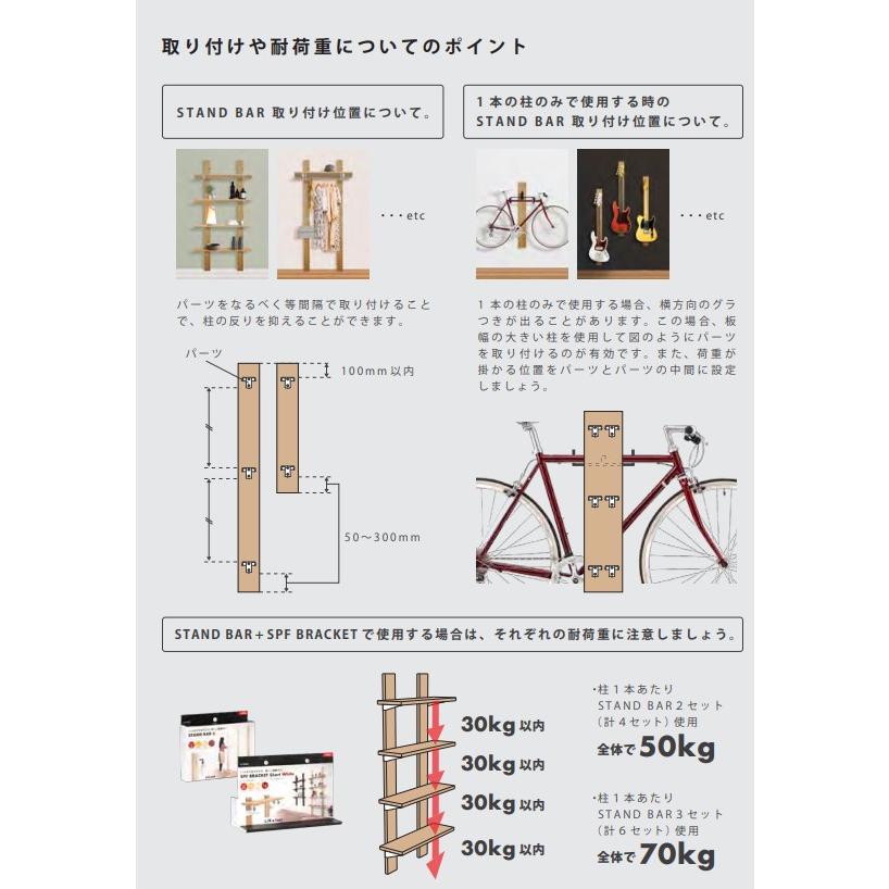 木材付きDIYセット STAND BAR＋SPF BRACKET＋IRON HOOK U