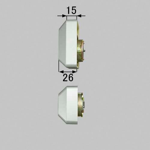 LIIXIL トステム MIWA DNシリンダー グレー 2個同一 ドア錠セット 長方形 玄関ドア 交換 DDZZ3013