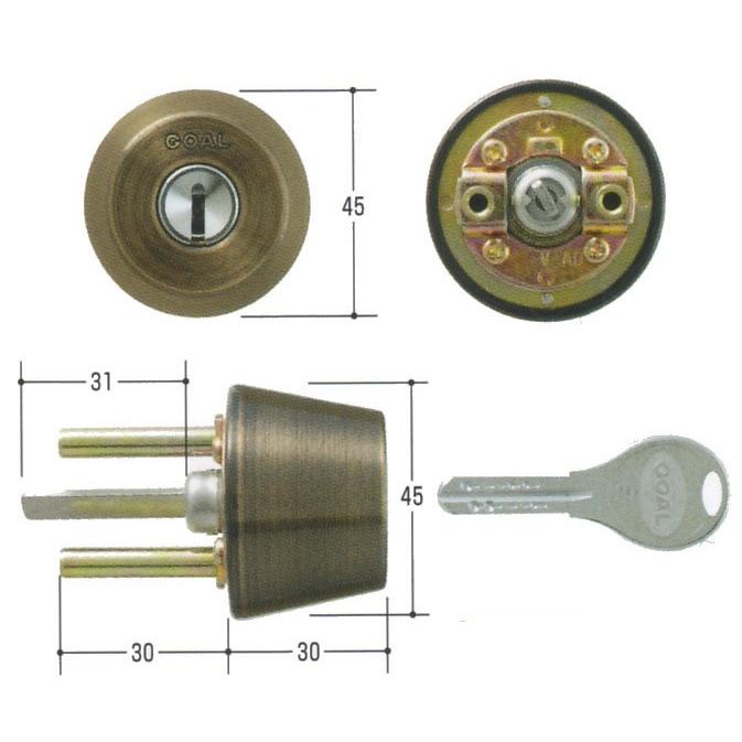 GOAL ゴール V18シリンダー ADタイプ 51シル　鍵 交換 取替えGCY-227 AD/GK/TDD