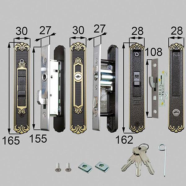 TOSTEM L1Y42 アルミサッシ 引戸錠 召合せ + 戸先 KH-208