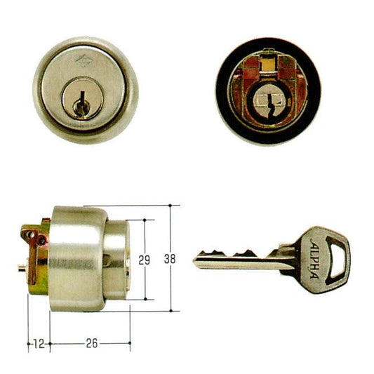 ALPHA アルファ 標準ピンシリンダー DC-05ACY-36