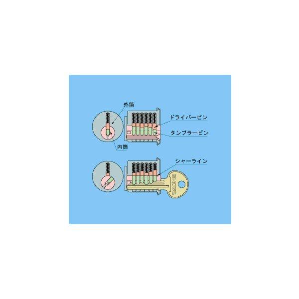 ユーシンショウワ 交換用 シリンダー 6ピン 7680KJ SCY-35 SHOWA 7680KJ-05-S32P-36-CY