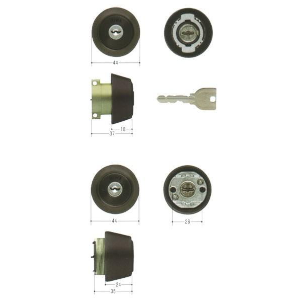 MIWA 美和ロック U9シリンダー LA(DA40)タイプ+LSP(TE24)タイプ MCY-414  2個同一セット